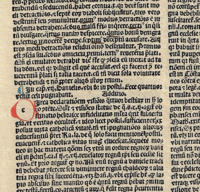 Latin Vulgate Bible Leaf, Book of Daniel 10–11, photograph 3