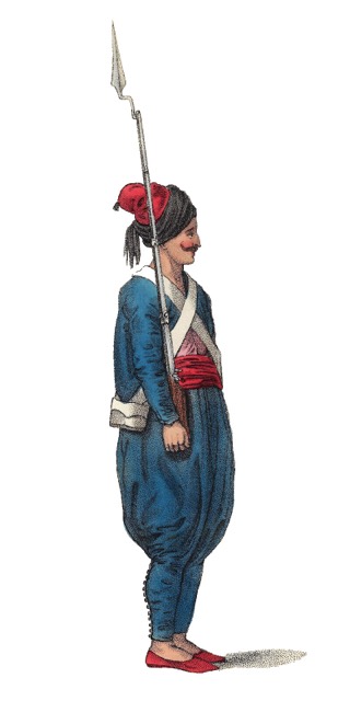 “A Soldier” from Dalvimart’s The Costume of Turkey, 1802, photograph 2