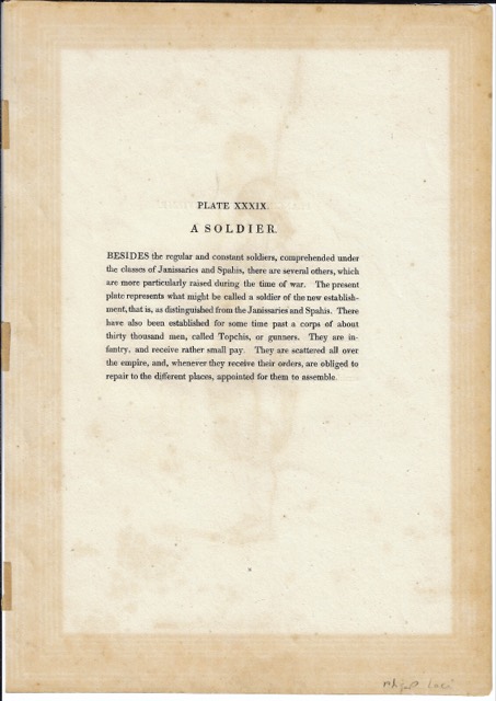 “A Soldier” from Dalvimart’s The Costume of Turkey, 1802, photograph 4