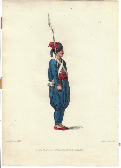“A Soldier” from Dalvimart’s The Costume of Turkey, 1802, photograph 11