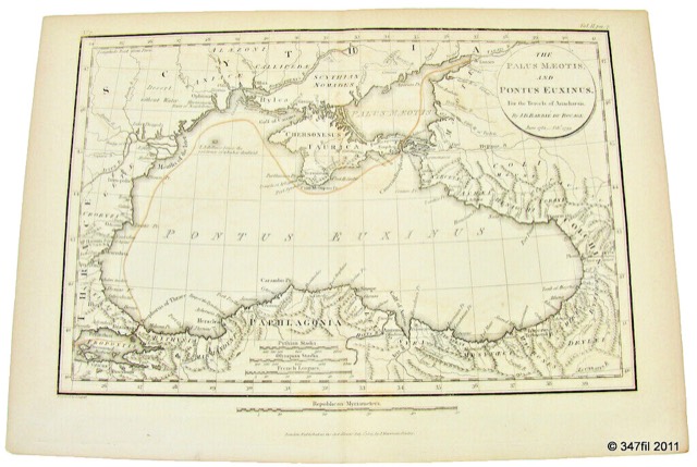 "The Palus Maeotis and Pontus Euxinus", Black Sea Map, 1805