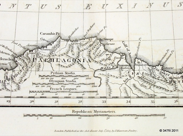 "The Palus Maeotis and Pontus Euxinus", Black Sea Map, 1805, photograph 3