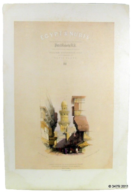 David Roberts, "Street Scene in Cairo", Egypt and Nubia, 1849, photograph 2