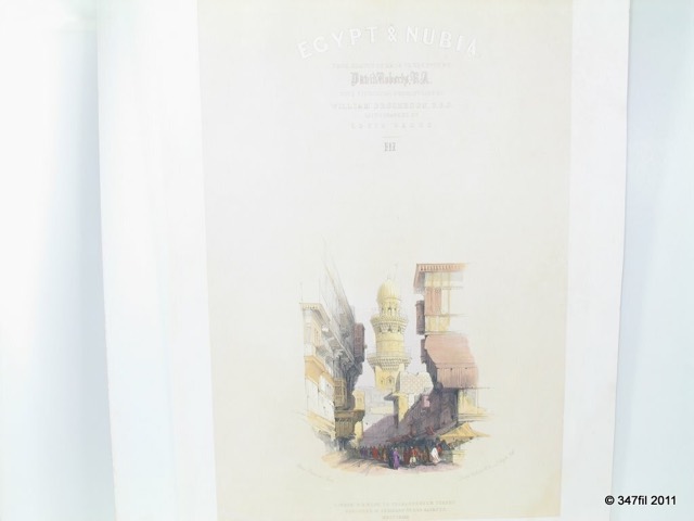 David Roberts, "Street Scene in Cairo", Egypt and Nubia, 1849, photograph 3