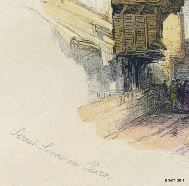 David Roberts, "Street Scene in Cairo", Egypt and Nubia, 1849, photograph 6