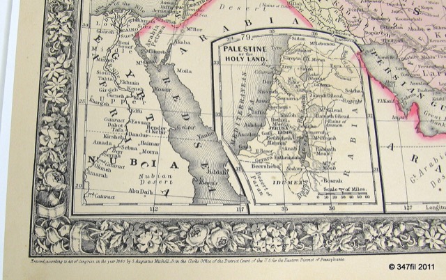 Mitchell Map of Persia, Turkey in Asia, Afghanistan & Beloochistan, photograph 3