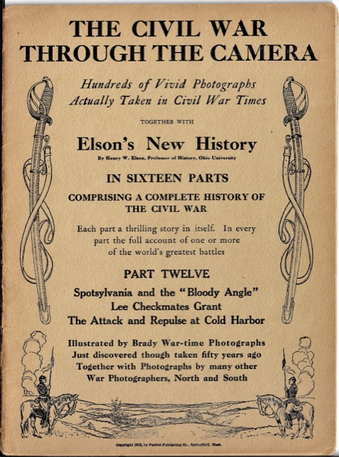 Civil War Through the Camera, with Elson's New History, 1912, photograph 2