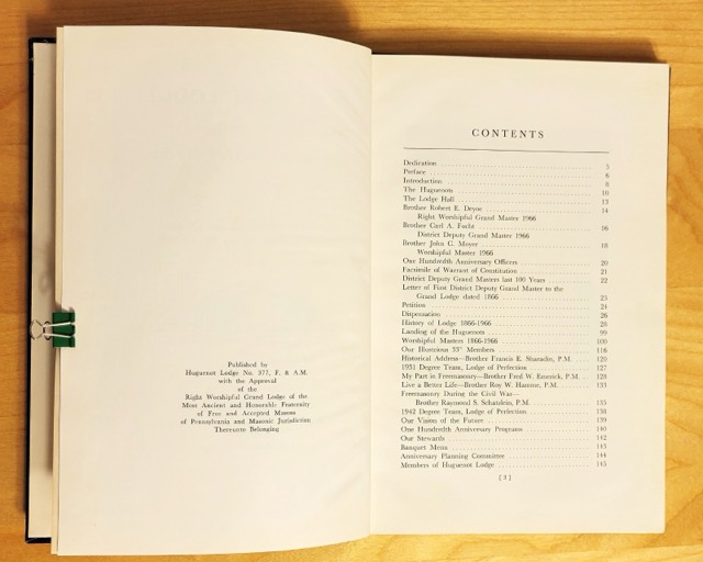 Huguenot Lodge No. 377: One Hundredth Anniversary, 1866–1966, photograph 3
