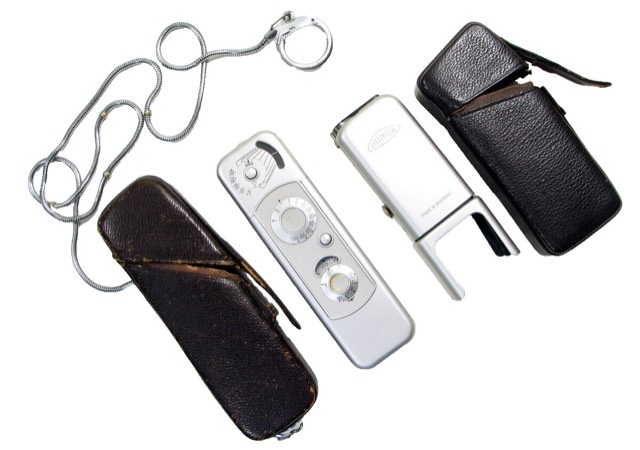 Minox B Subminiature Camera with Flash and Leather Case