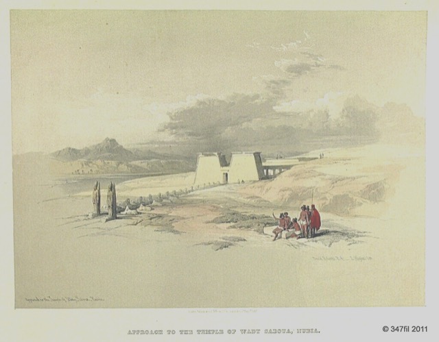 David Roberts, Approach to the Temple of Wady Saboua, Nubia, photograph 2