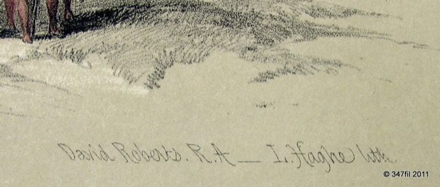 David Roberts, Approach to the Temple of Wady Saboua, Nubia, photograph 6