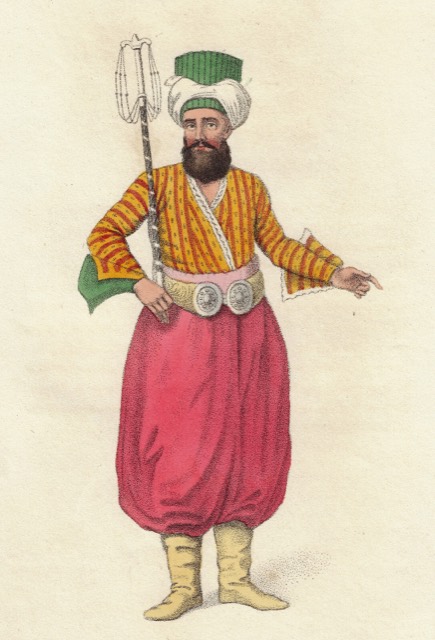 An Usher, Plate from The Costume of Turkey, 1802