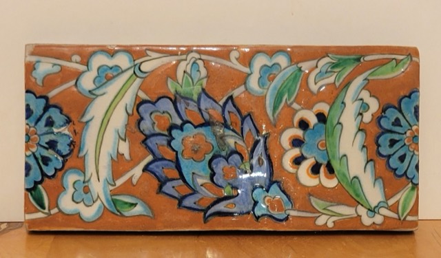 Kütahya Ceramic Border Tile in the Iznik Manner, photograph 3