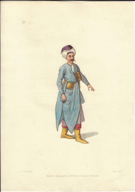 “A Tchocadar”, Dalvimart Plate, The Costume of Turkey, 1802, photograph 4