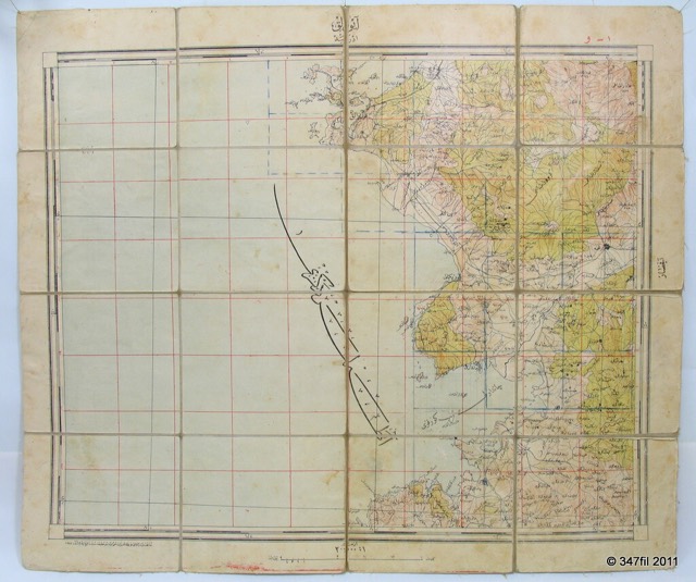 Ottoman Military Topographic Map of Ayvalik, 1927