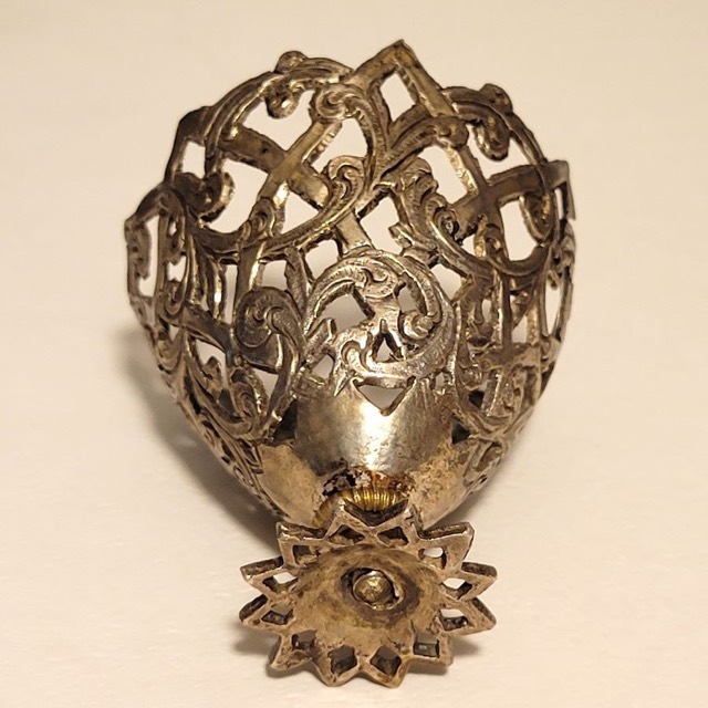 Ottoman Silver Zarf for a Turkish Coffee Cup