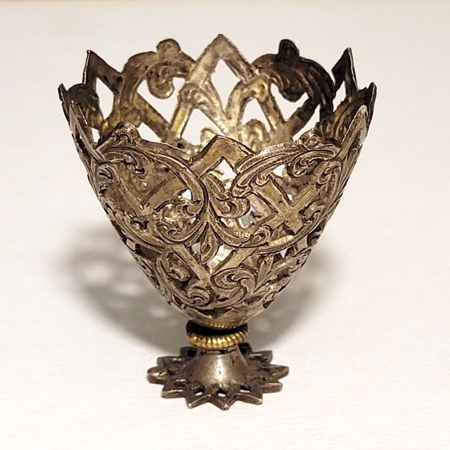 Ottoman Silver Zarf for a Turkish Coffee Cup, photograph 3