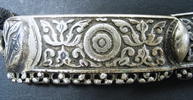Caucasian Niello Silver Belt with Russian Maker's Mark, photograph 4