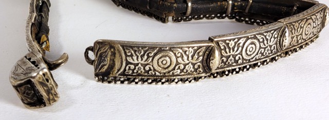 Caucasian Niello Silver Belt with Russian Maker's Mark, photograph 6