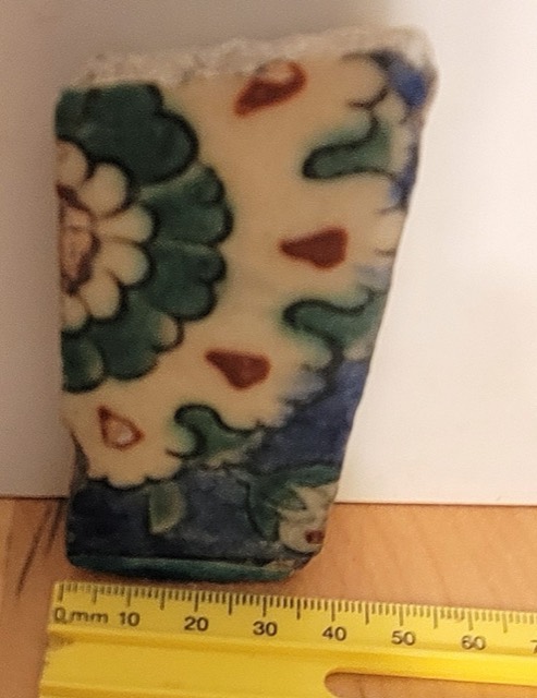 Two Ottoman Tile Fragments, Iznik and Iznik Style, photograph 8