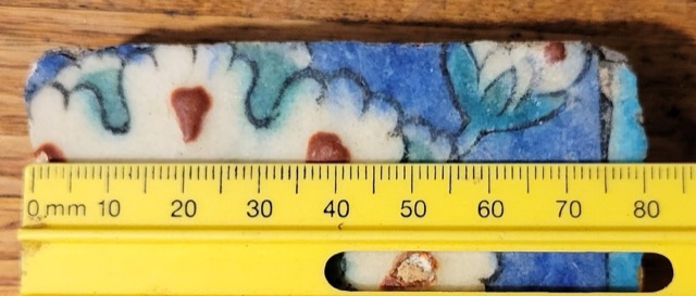 Two Ottoman Tile Fragments, Iznik and Iznik Style, photograph 9