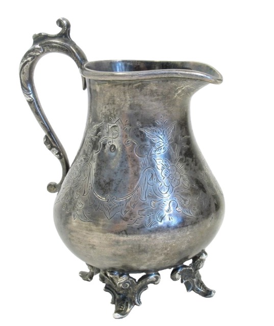 Ottoman Silver Creamer with the Tughra of Abdülhamid II