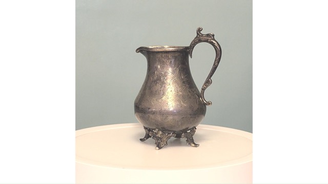 Ottoman Silver Creamer with the Tughra of Abdülhamid II, photograph 2