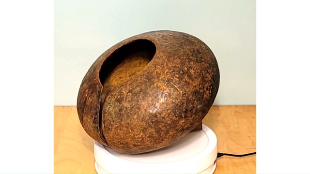 Large Hammered Copper Anklet, Congo, photograph 2