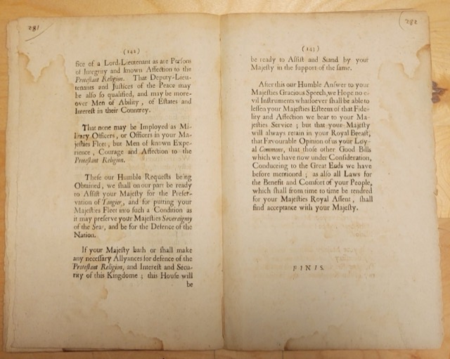 1680 House of Commons Address to the King, photograph 3