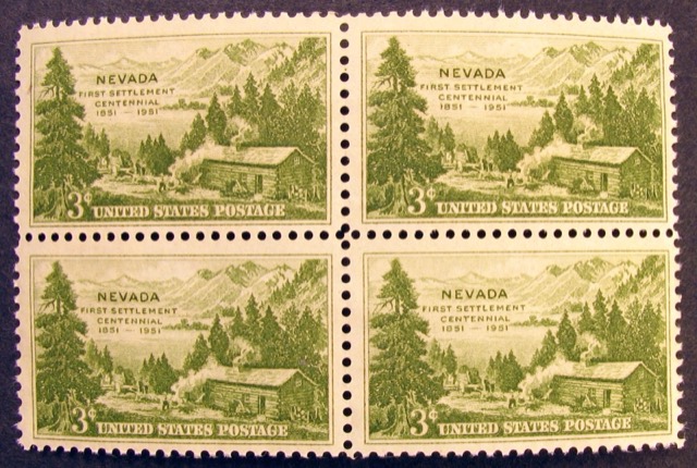 Nevada Centennial 3¢ Stamps, Scott #999