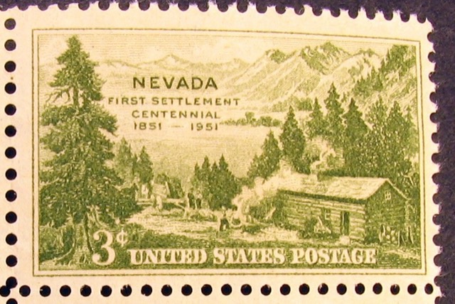 Nevada Centennial 3¢ Stamps, Scott #999, photograph 3