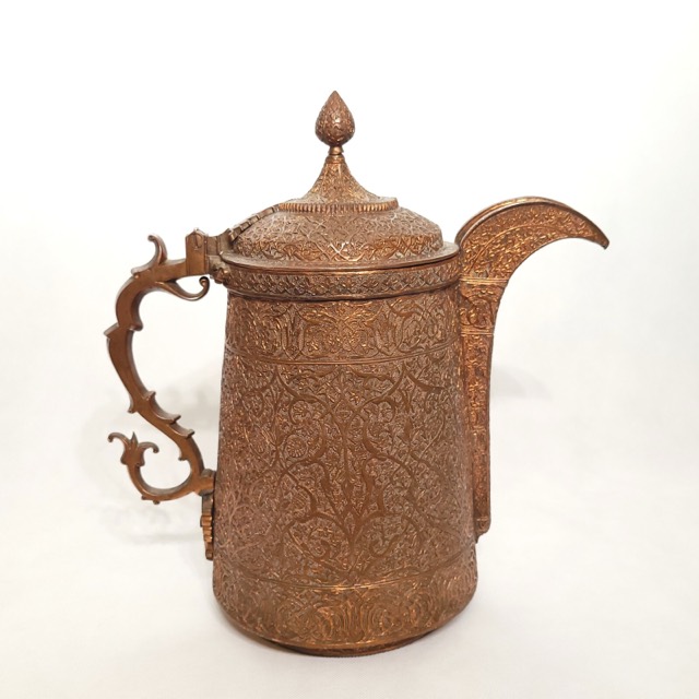 Kashmiri Engraved Copper Coffee Pot, Srinagar, photograph 3