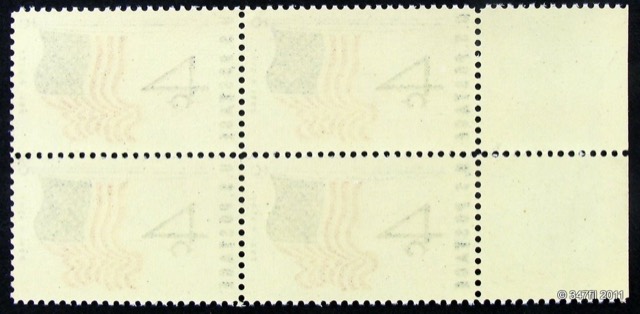 U.S. 4¢ Fifty-Star Flag, Scott #1153, Margin Block of Four, photograph 4