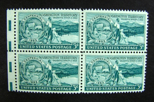 U.S. 3¢ Washington Territory Centennial, Scott #1019