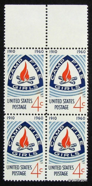 U.S. 4¢ Camp Fire Girls 50th Anniversary, Scott #1167