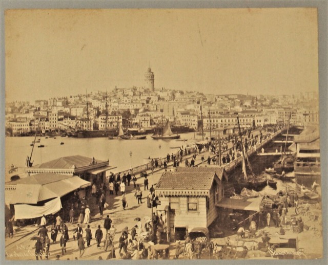 Sebah & Joaillier, "Le Pont de Galata," Istanbul, 1890s
