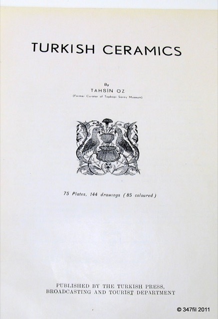 Turkish Ceramics by Tahsin Öz, 1953, photograph 6