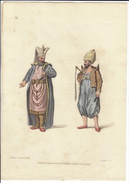 "Two Janissaries" from The Costume of Turkey, 1802