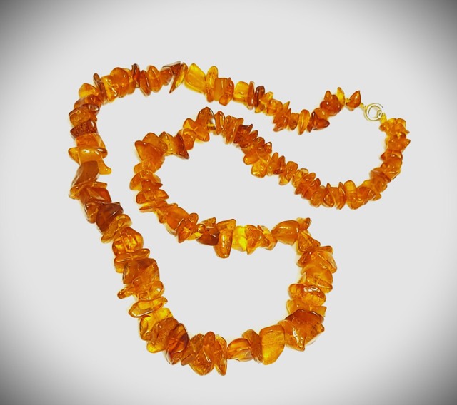 Baltic Honey Amber Necklace, Poland, 1970s, photograph 2