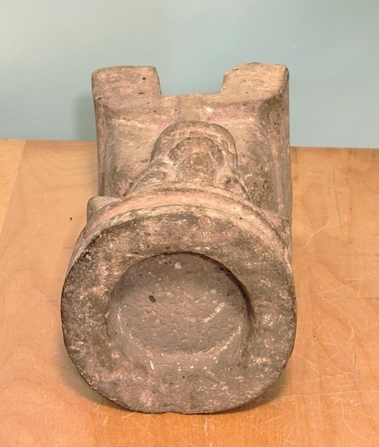 Huehuetéotl Effigy Offertory Vessel, Volcanic Stone, photograph 7