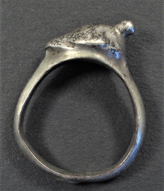 Seljuk Silver Ring with Perched Bird, 12th–14th Century
