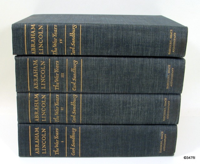 Abraham Lincoln: The War Years, Carl Sandburg, 4 Volumes, photograph 12