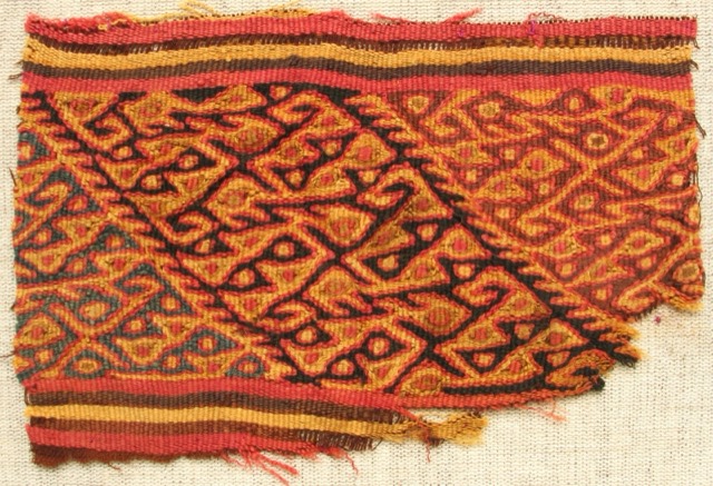 Chancay Textile Fragment, Pre-Columbian Peru