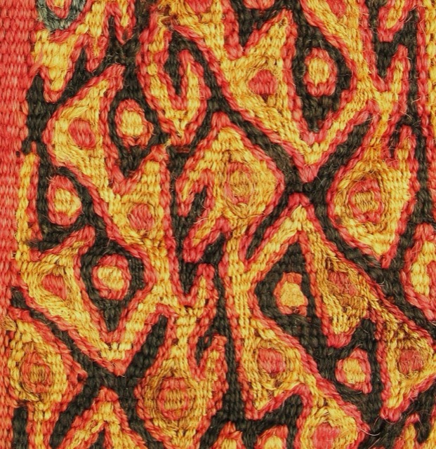Chancay Textile Fragment, Pre-Columbian Peru, photograph 3