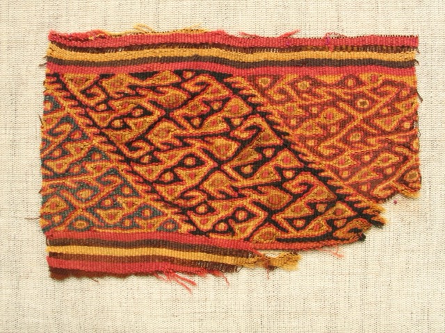 Chancay Textile Fragment, Pre-Columbian Peru, photograph 5
