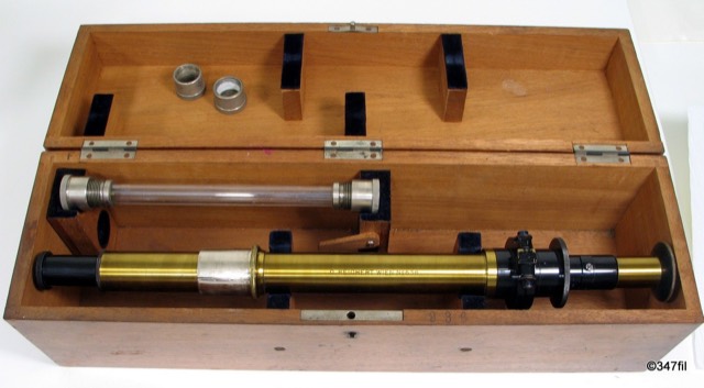 C. Reichert Wien Brass Polarimeter, circa 1920