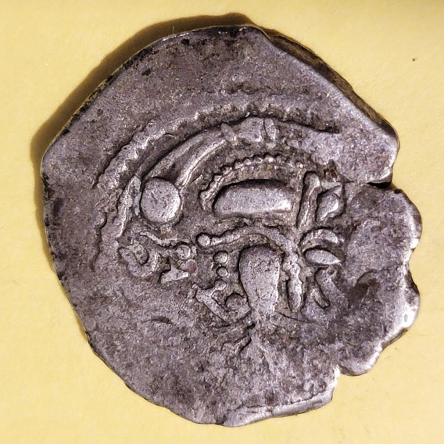 Late Sasanian Silver Drachm with Zoroastrian Fire Altar