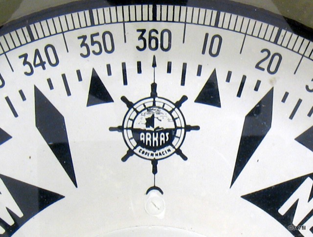 ARKAS Magnetic Liquid Marine Compass, Copenhagen, photograph 4