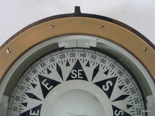 ARKAS Magnetic Liquid Marine Compass, Copenhagen, photograph 7