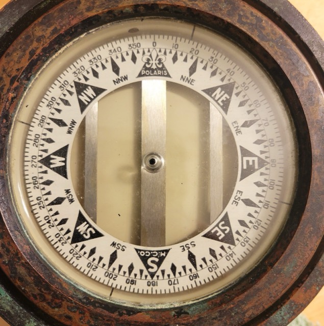 Polaris Manufacturing Co. Gimballed Marine Compass, photograph 3